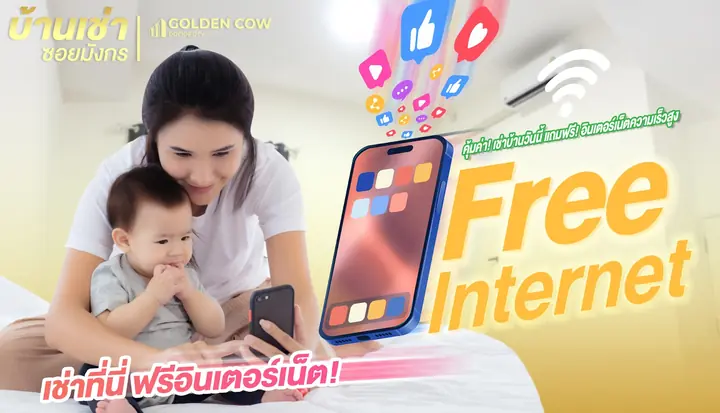 เช่าที่นี่ ฟรีอินเทอร์เน็ตความเร็วสูง
